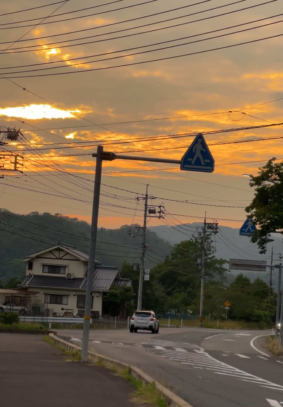 sunset di pedesaan Jepang 🍃🌅 #japan #japanvibes #nature #japanstreet #duvet #日本 #おすすめ #fyp 