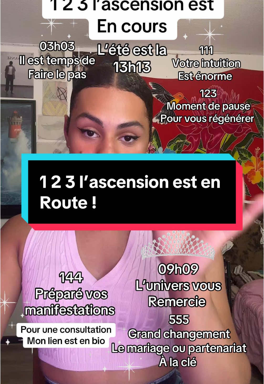 1 2 3 l’ascension est en route Bon visionnage 🫶 #tiragesentimental #messagedeswanny #voyancetiktok #tarottok 