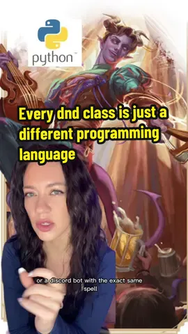 every programming language was based on a d&d class 😂 lowkey tho, I’m positive that Boot.dev is why I think this way because it teaches you coding through quests, loot, puzzles, and monster-slaying levels so it’s super similar to a D&D campaign but you leave with employable skills instead of just emotional damage. #funny #dnd #programming #programminghumor 