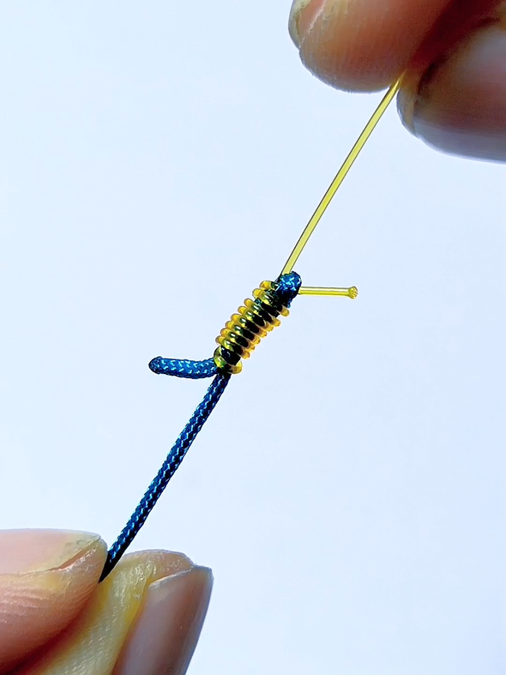Excellent fishing knot technique for fishing line 1st #fishing #fishingline #knot 