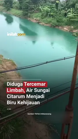 Sebuah penampakan sungai Citarum di wilayah Gorowong, Adiarsa Timur, Karawang Timur, menarik perhatian warganet. Pasalnya, sungai yang biasanya berwarna keruh, kini berubah menjadi biru kehijauan, pada Sabtu (21/6/2025). Tak sedikit yang menduga, perubahaan warna ini disebabkan tercemarnya air sungai dari limbah pabrik. Hal ini tentu harus menjadi perhatian serius Pemerintah Kabupaten (Pemkab) Karawang dan juga Pemerintah Provinsi (Pemprov). #InilahNews #SungaiCitarum #Karawang #AdiarsaTimur #JawaBarat #LimbahPabrik #PencemaranLingkungan #Inilahcom #TitikTengah #TitikCerah 