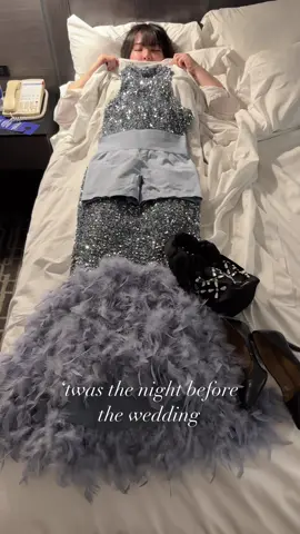 the gang goes to a black tie wedding 