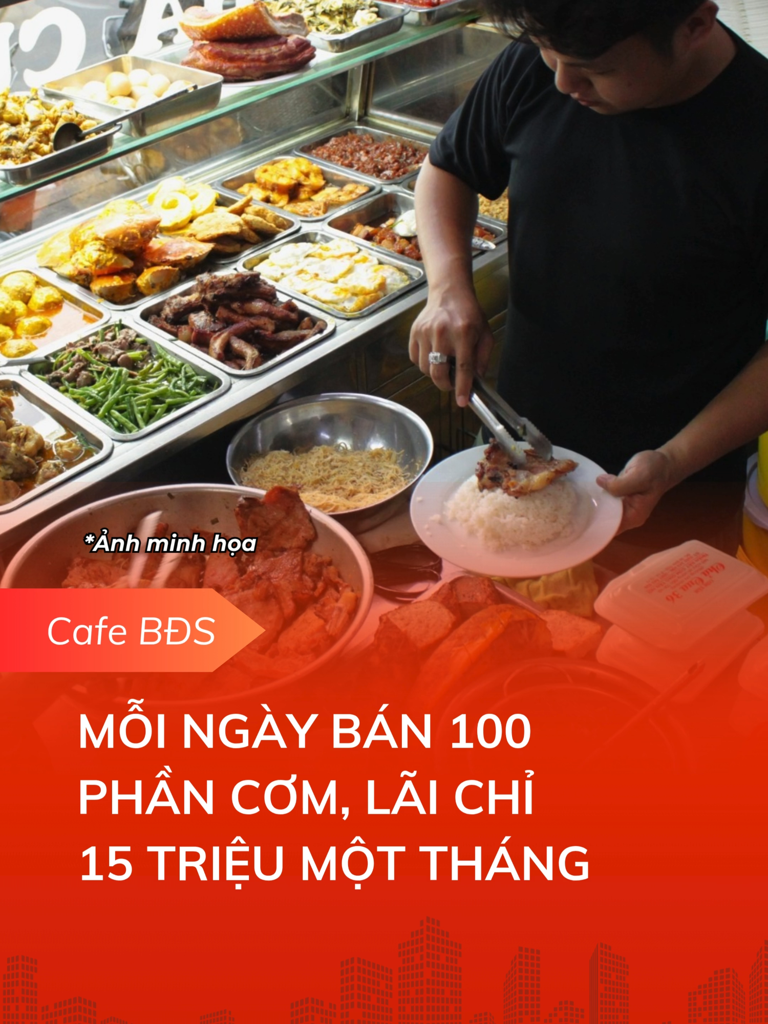 MỖI NGÀY BÁN 100 PHẦN CƠM, LÃI CHỈ 15 TRIỆU MỘT THÁNG #BĐS #tietkiem #comtam