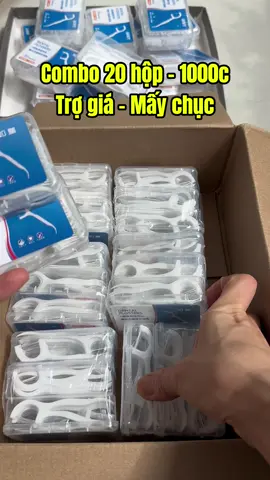 Combo 20 hộp 1000 chiếc tăm chỉ nha khoa hôm nay chỉ 57 k.a #xuanlaine #tamchi #tamchinhakhoa #tamchinhakhoa50cai 