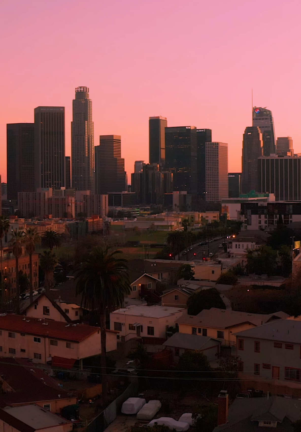 LA from the hood 🌇🌴 #LA #losangeles #california 