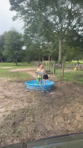 When told they are playing in mud that has poop in it, I am told ‘so it’s country life.’ Do your thing kiddo. 