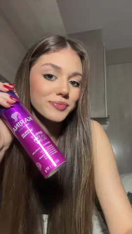 Já testaram? Eu amei, deixa super brilhoso, só não passa muito e nem mto perto!  @Karina Finalizadores  #cabelobrilhoso #dicas 