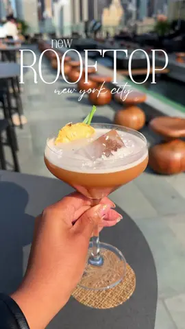 It’s officially rooftop season and @hudsonvunyc understood the assignment ✨ This new rooftop lounge in Hell’s Kitchen is the ultimate summer hang — with panoramic views of the Hudson River on one side and the NYC skyline on the other. Perfect for golden hour cocktails and city sunsets. 📍 Hudson Vu | 653 11th Ave, NYC #nycspots #nycrooftops #nycsunsets #thingstodoinnyc #rooftopseason #fyp 