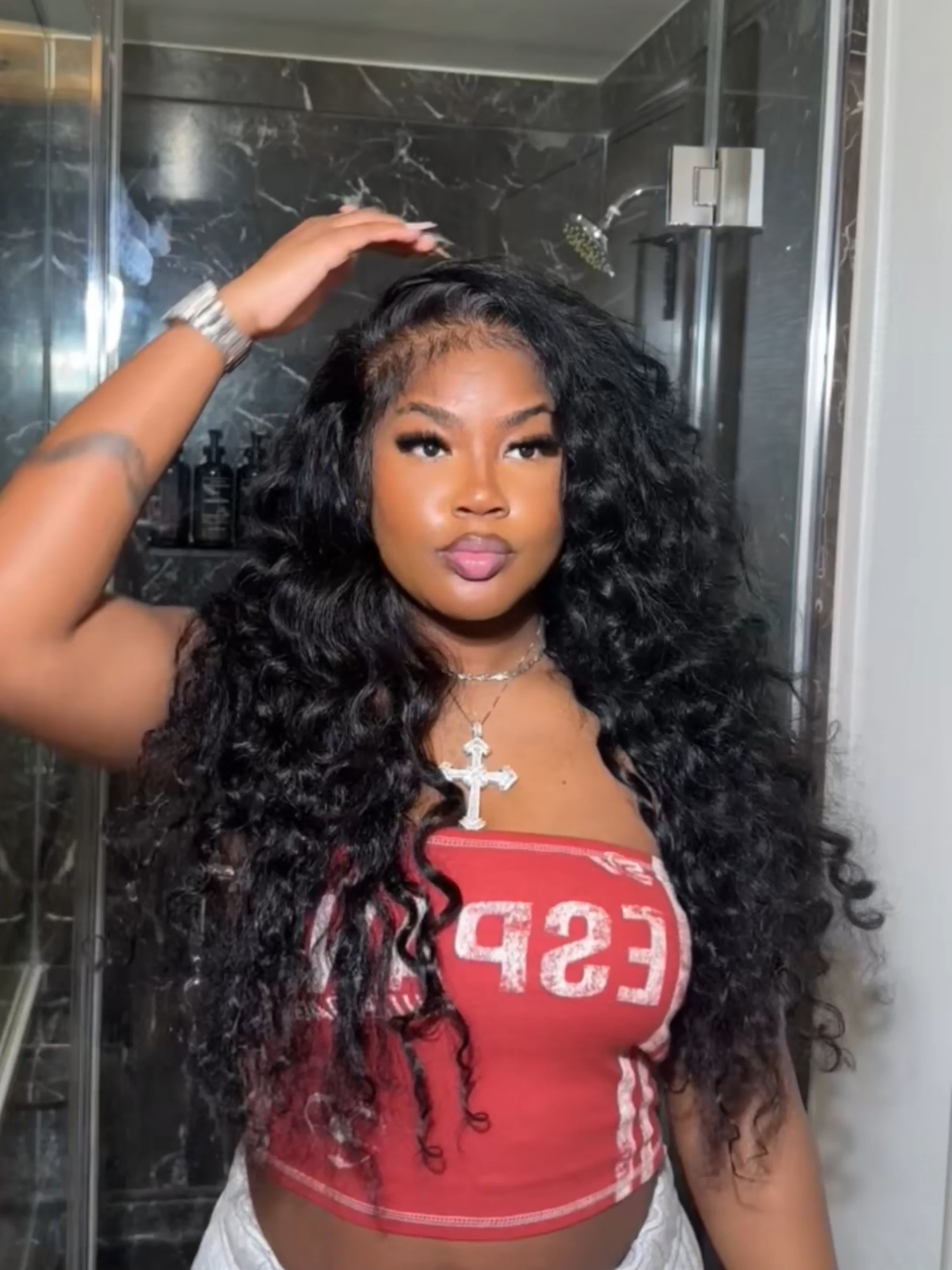 13x6 lace front wig 50% off now, hurry to catch up 🔥So natural, you’ll forget it’s a wig.🥰😍wig link in my b!0#allovehair #wiginstalls #foryou #blackgirlmagic #tutorials #luxury #trends #midyearsale #midyearinsane #midyearinsanesale #midyearinsanesale2025 #tiktok #loosedeepwave