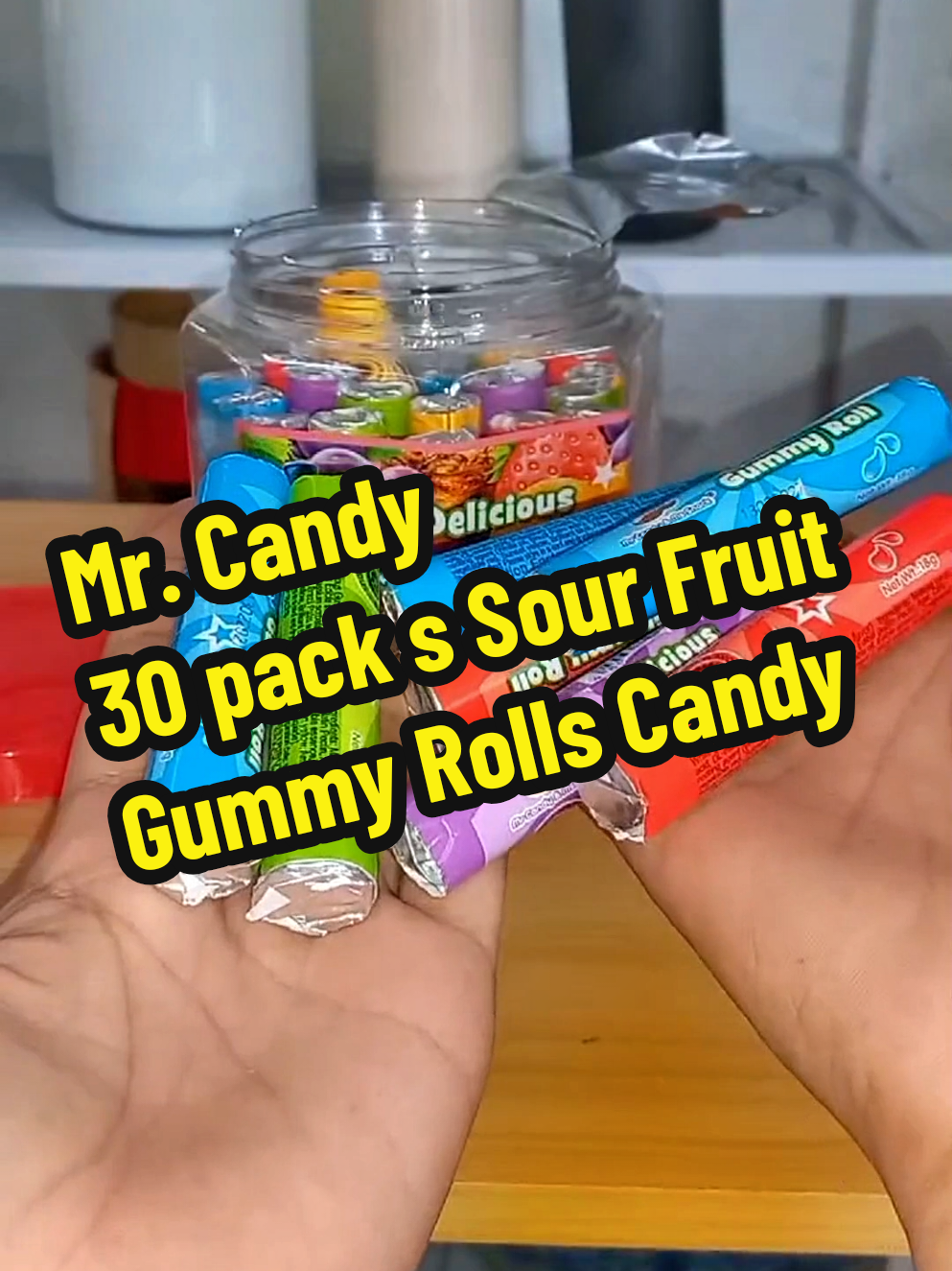 Sweeten your day with 30 packs of delicious sour gummy rolls in all your favorite flavors! 🍇🥤🍋🍊🍓 Perfect for sharing or snacking anytime. Grab yours now! 😋 @MR CANDY FOOD   #CandyLovers #SourGummyRolls   #gummycandy #candy #mrcandy 