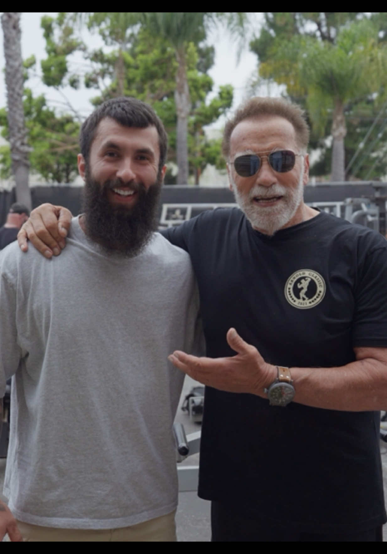 Incredible day with the legend @Arnold Thanks for this day, advice and motivation for millions of people and myself! Grateful for this life I have been blessed with and the amazing people I get to share it with.