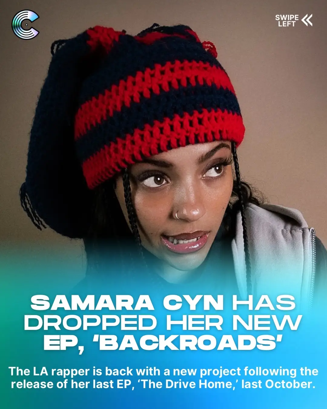 Samara Cyn has dropped her new EP, ‘backroads.’ 🌎 The LA rapper celebrated the release of the project on Instagram along with a message on what it’s about: “the backroads EP is about hyper normalization. something we’re experiencing first hand as a nation. in efforts to self sooth and preserve, we ignore. but nothing about what’s happening is normal and if we ignore it for too long, we’ll sacrifice much more than just our efforts for comfort. no more taking the backroads to get AROUND the problem. let’s get THROUGH this sh*t together”