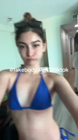 tik tok don’t take this down i’m 18 and wearing a bikini pls 💔💔💔 #fyp #vacation #fakebody 