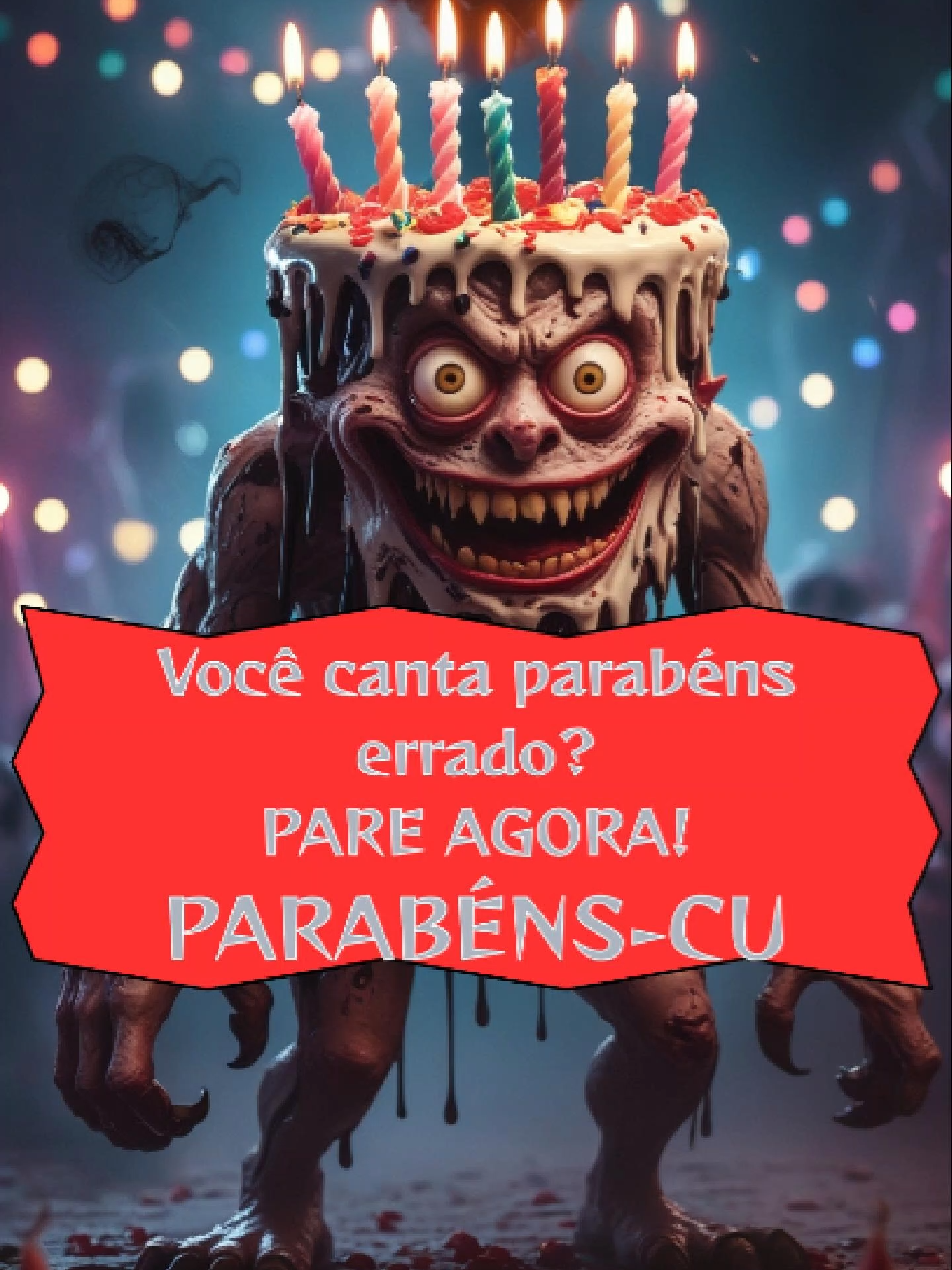 Você costuma cantar PARABÉNS errado? PARE AGORA!...#pravoce #videoviral #VideoEngraçado #fyp #viralditiktok #BrasilHumor #lendasdeterror #historia #contandohistorias #standupcomedian #ia #comedia #contodeterror #risada #ConteúdoOriginal #cômico #lendas #sombrio