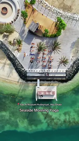 Join us for seaside morning yoga at Bab Al Nojoum Hudayriyat, Abu Dhabi  #babalnojoum #hudayriyatisland #yogaabudhabi #abudhabi 