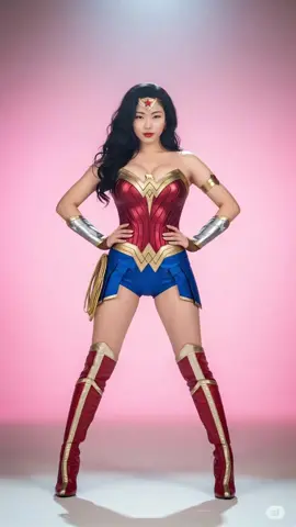 Pretty Asian girl dances as Wonder Woman! (AI) #wonderwoman #dance #dancevideo #ai #aigirl #asiangirl #fyp 