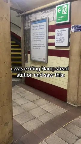 hampstead station stairs was crazy on a hot day but we made it guys #hampstead #tfl #london #Fitness #fyp 