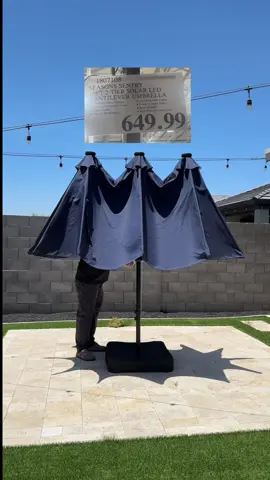 I cannot believe how much they wanted for one in store 😧 #umbrella #patioumbrella #outdoorumbrella #summerumbrella #largeumbrella #Summer #summermashup #tiktokshopcreatorpicks #dealsforyoudays 