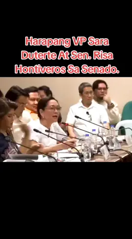 Harapang VP Sara Duterte At Sen Risa Hontiveros Sa Senado. Kanino Kayo?