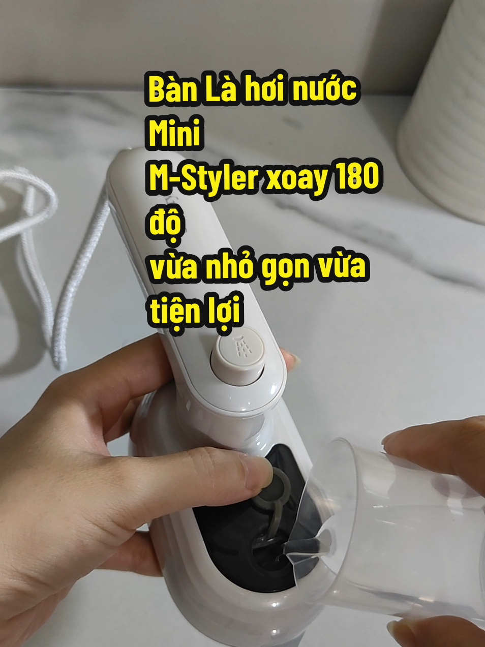 Sử dung bàn là hơi nước mini M-Styler Hàn Quốc này rồi mới thấy việc ủi quần áo nhẹ nhàng hơn #thuyan90 #banlahoinuoc #mstyler #banlamstyler #review #banladulich #banlaminimstyler #banlamini #xuhuongtiktok 