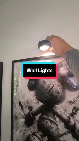 Definitely should check these out they will change the look of your art and vibe! #walllight #livingroomdecor #homedecor #homedecorideas #wallart #wallartdecor #homeimprovement #kaws #painting #deals #dealsforyoudays #art 