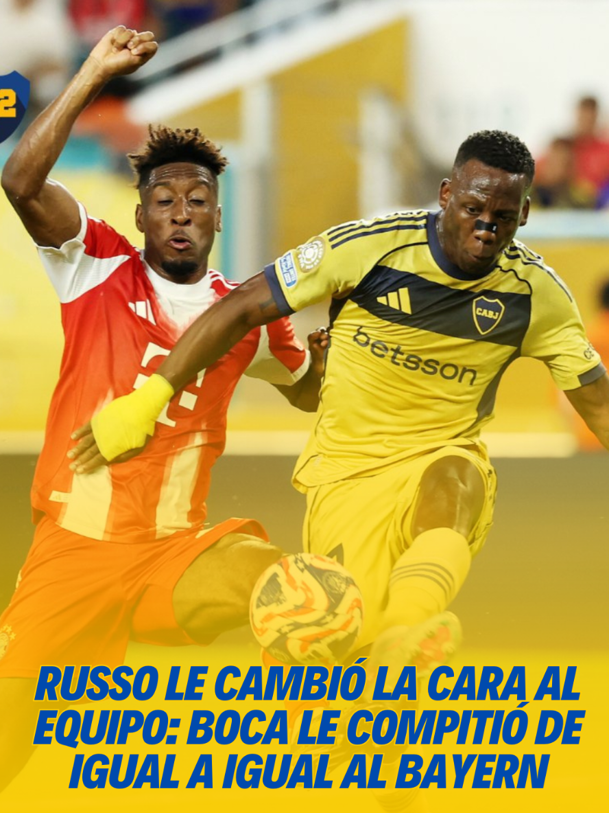 🫡 ¡RUSSO LE CAMBIÓ LA CARA AL EQUIPO!  🇸🇪 #Boca tuvo mucha actitud, peleó el partido y vendió muy cara la derrota ante Bayern Múnich.  💬 ¿Qué opinas?  #Boca #sangreazulyoro #bayernmunich #parati #foryourpage #fyp #russo 