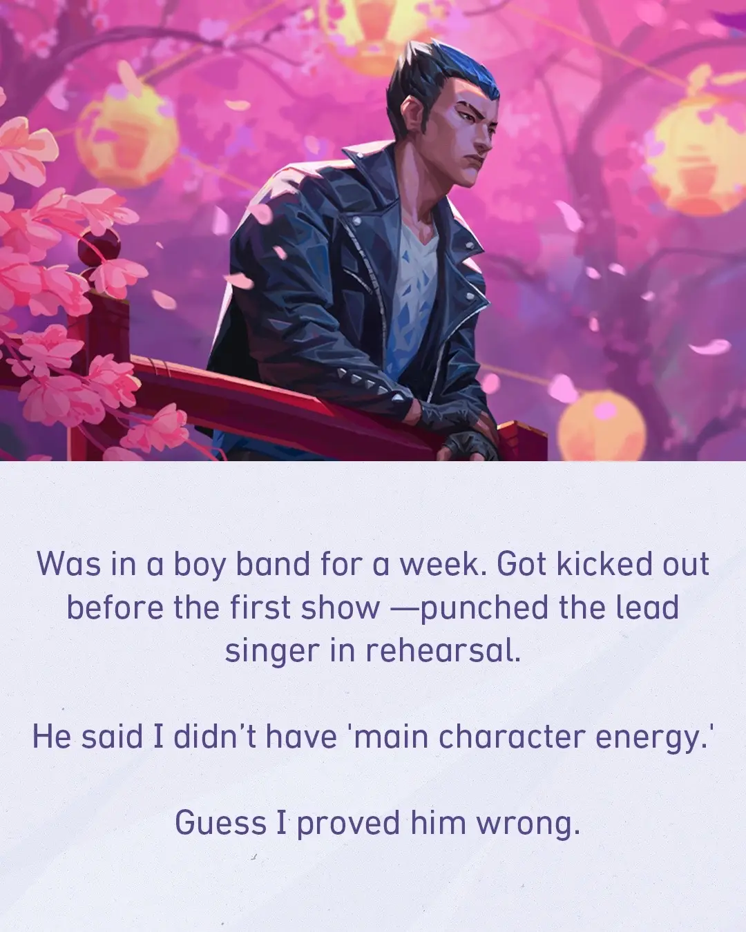 bet you didn’t know that Yoru was in a boy band 