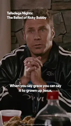if the prayer’s working, let him cook 🎥: watch 'talladega nights: the ballad of ricky bobby' free on tubi #willferrell