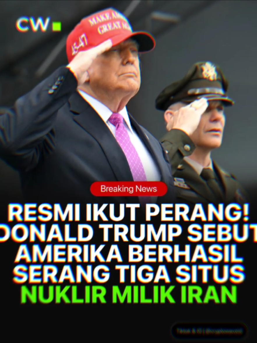 Amerika Serikat resmi ikut perang!!! #cryptowave #news #berandamu #iran #america #trending 