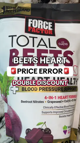 Grab this bestselling Total Beets Heart by Force Factor on a massive savings right now! #forcefactor #beets  #summervibes #TikTokShopCreatorPicks  #DealsForYouDays  #TTSLevelUp  #superbrandclub #summertransformation #summerwonderland       #TikTokShopSummerTurnUp 