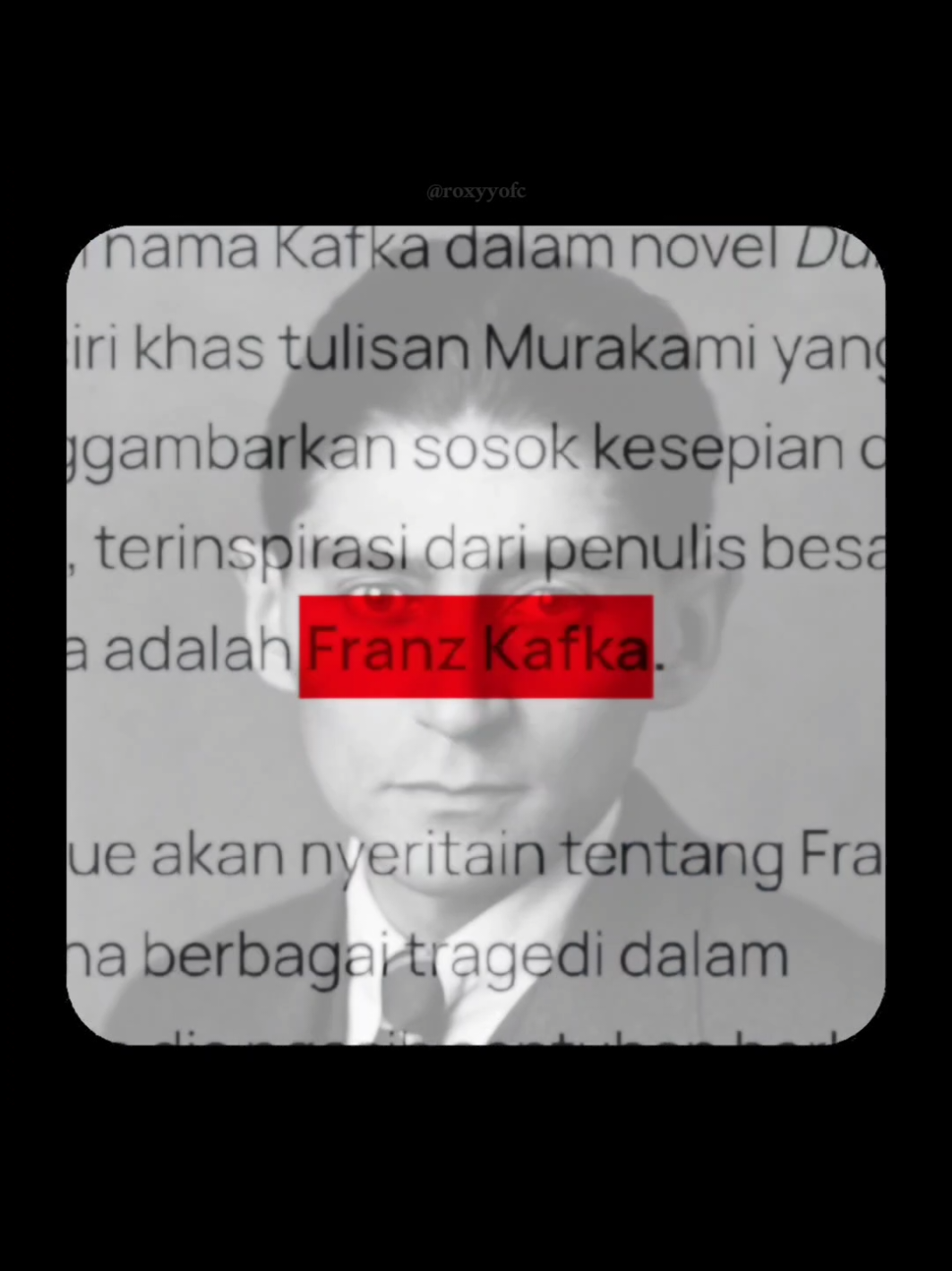 Franz Kafka Said.....  - Voice by: @Ardhianzy  Source youtube: 