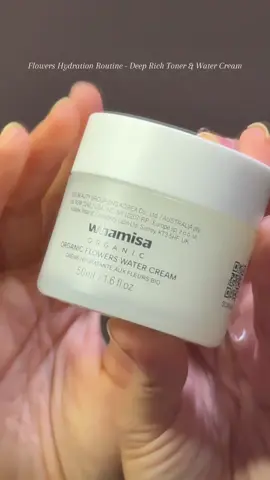 WHAMISA-Flowers Hydration Routine - Deep Rich Toner & Water Cream <<Simply search ‘Whamisa Deep Rich Toner’ and ‘Whamisa Water Cream’ on Amazon and give your skin that @WHAMISA 화미사 #whamisa #WhamisaToner #WhamisaCream #deeprichtoner #watercream #kbeauty #koreanskincare #skincareroutine #hydratingtoner #hydratingcream #organicbeauty #cleanbeauty #waterlessformula #glowingskin 