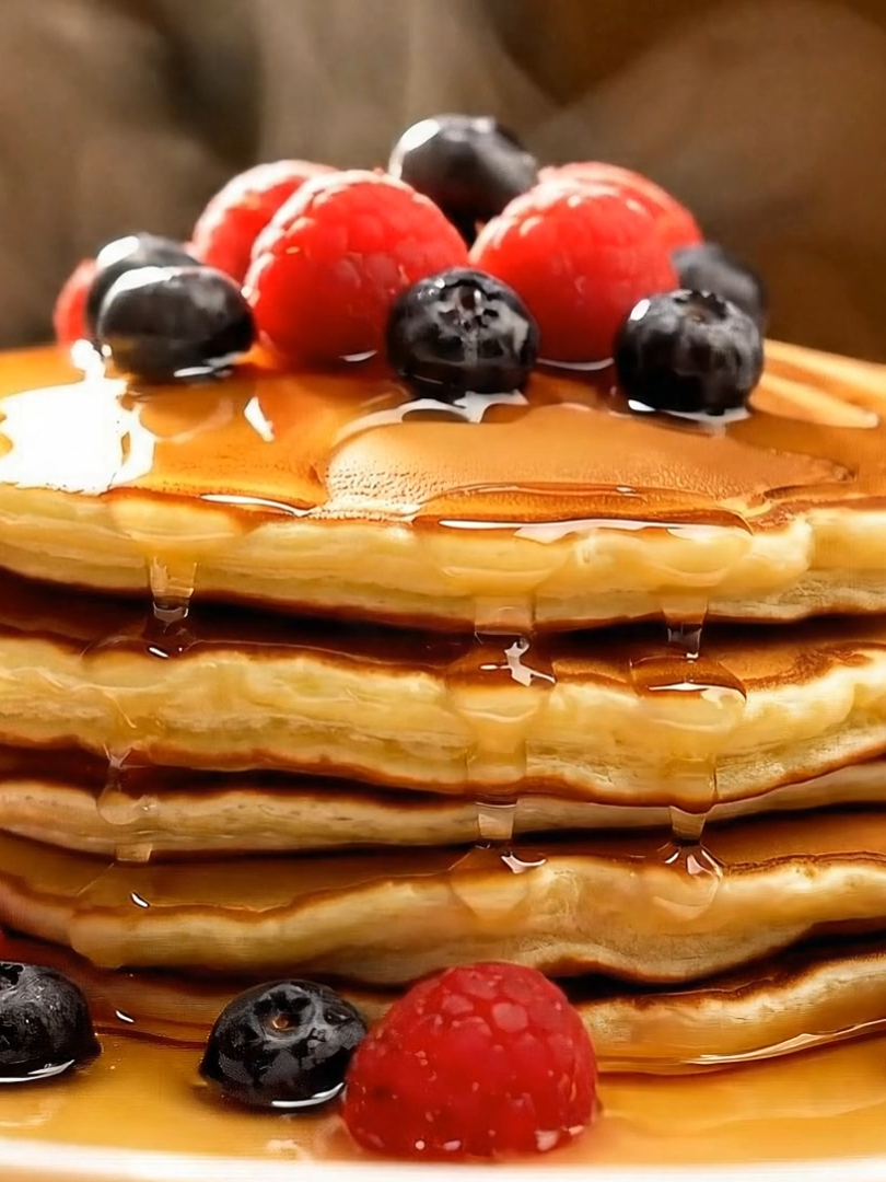 Breakfast Slimes 🥞 | If you want to learn how to make videos like this check my bio! #oddlysatisfying #slime#asmr #satisfying #asmrai #breakfast #glassfruit #fruitcutting #veo3 #aiasmr #dessert #pancakes