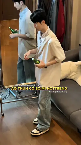 Áo thun cổ sơ mi #viralvideo #xuhướng #áo #changchang #aothun #oufit #saleluongve 