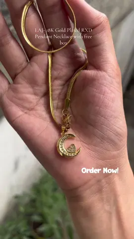 18K Gold Plated RXD Pendant Necklace with free box #necklace 