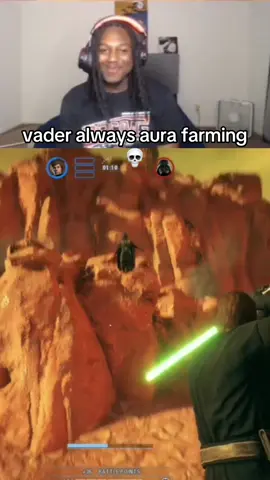 he lowkey might be worse than piccolo #battlefront2 #starwars #aurafarming #darthvader #fyp