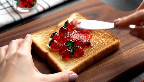 Spreading these fruits around is so satisfying 😭 #asmr #asmrsounds #asmrvideo #oddlysatisfying #ai #asmrtiktoks #glassfruit 