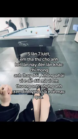 5 lần 7 lượt, e tha thứ cho a hết lần này đến lấn khác chỉ mong anh thay đổi , không phải vì e dễ dãi mà vì em thuong anh. nhưng anh xem tình yeu của e rẻ mạc quá.#viral #xuhuong
