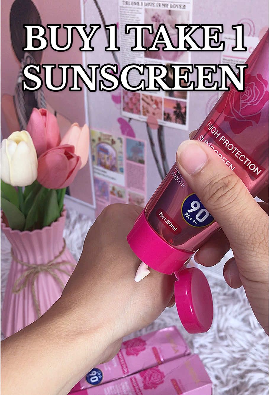 100 plus pesos lang may dalawang sunscreen kana with SPF90 pa sulit✨💗 #sunscreen #spfsunscreen #kissbeauty#sunisa #sunscreenreco #sunscreenviral #sunscreenreview #skincare #skincaretips 