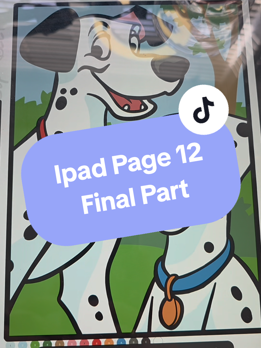 Ipad Colouring Page 12 Final Part  #colourselector #ipadcoloring #disneycoloringbook #disney #waltdisneyworld #disneyland #fyp #digitalartist #colouring #procreate #colourbynumber #disneytok #colourtok #disneyadult 