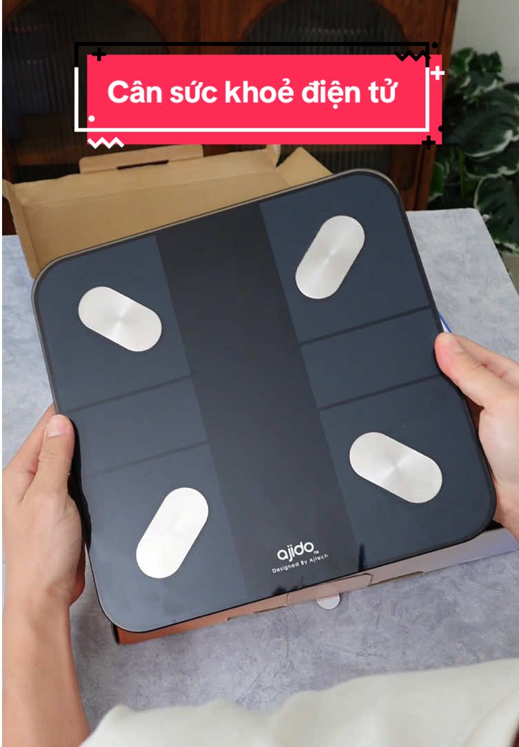 Mua 1 cái cân mà cả nhà xài chung được luôn, đo được 20 chỉ số cơ thể, ai quan tâm sức khoẻ thì nên sắm nha | Cân điện tử sức khoẻ Ajido | Nhân check #nhancheck #review 