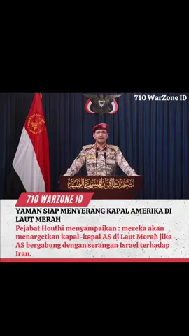Konflik Iran VS Israel akan lebih dalam, dikarenakan keterlibatan AS dalam konflik perang terbuka. Dan Yaman akan melakukan tindakan jika AS menyerang lebih jauh. Hal itu disampaikan pejabat Houthi Yaman Hari ini. Apa yang akan terjadi selanjutnya ? Mari kita saksikan lebih lanjut sampai esok tiba! #palestina #Israel #iran #perang #war #iranvsisrael #iranian #fypchallenge #zonaperang #war #IranvsIsrael #IranvsUSA #perangduniaketiga #dunia #BreakingNews #BeritaPerang #perangdunia #beritaviral #duniadalamberita 