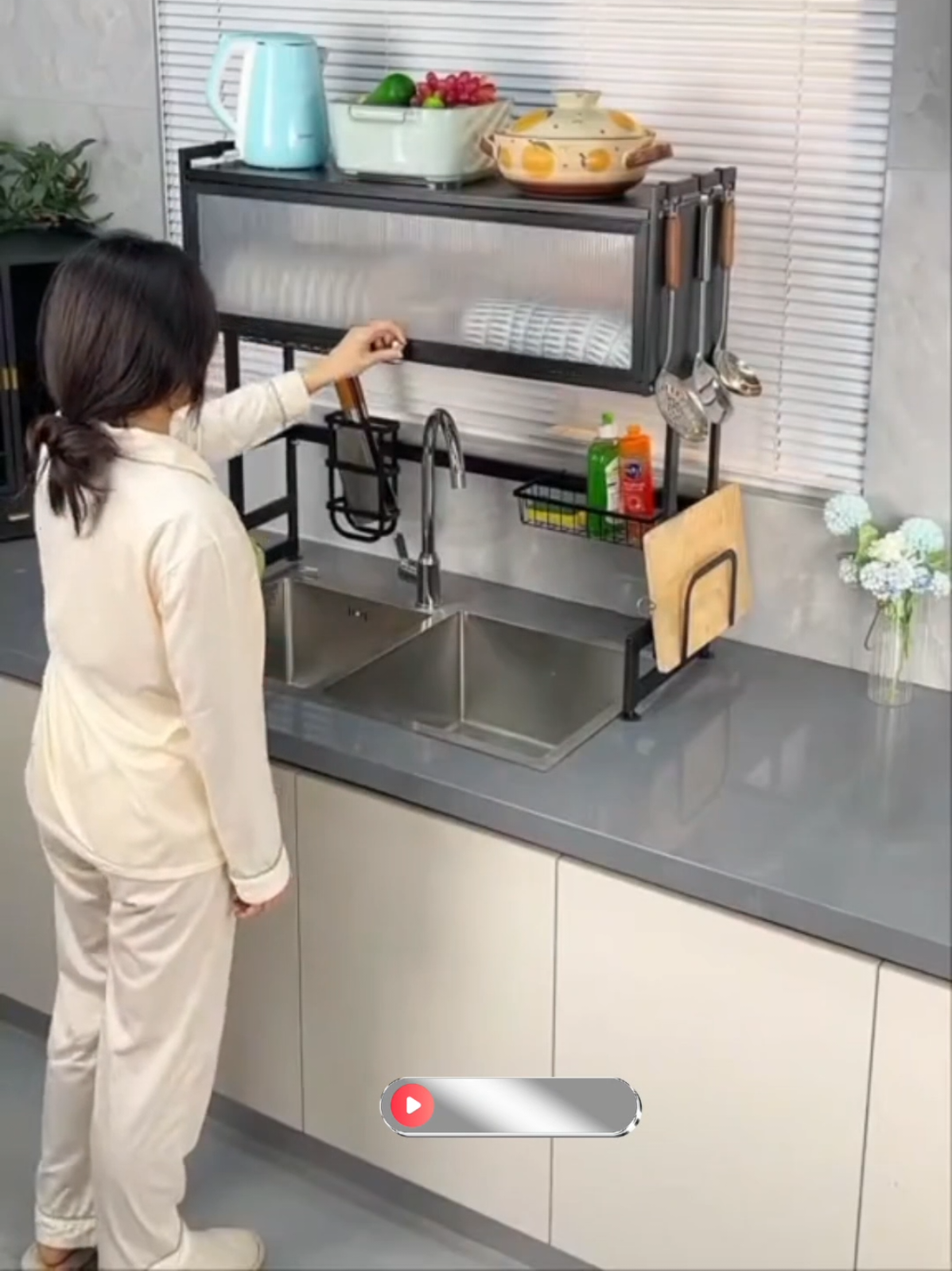 Dish Rack Organiser Cabinet Dish rack #dishrack  #dishcabinet  ##dishorganizer  #dishrackcabinet 