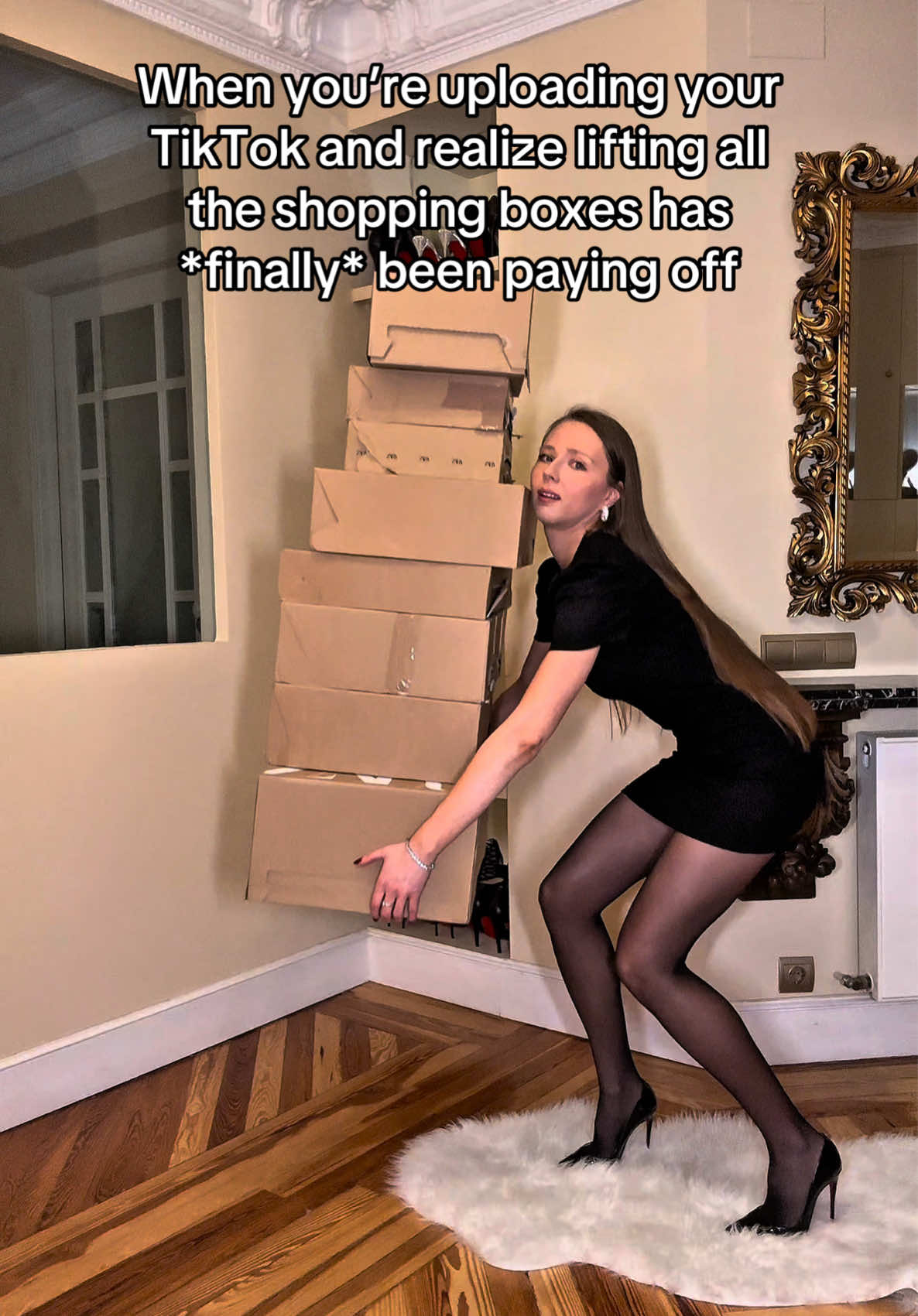 Didn’t know I had biceps lol #ballerina #whitedress #whitesandals #raybansunglasses #wayfarersunglasses #prada #fondazioneprada #osservatorioprada #milan #thingstodo #fashionmuseum #pressinvite #zarahaul #zarasunglasses #louboutinsokate #louboutin #calzedoniatights #sheertights #20dentights #blacktights #minidress #littleblackdress