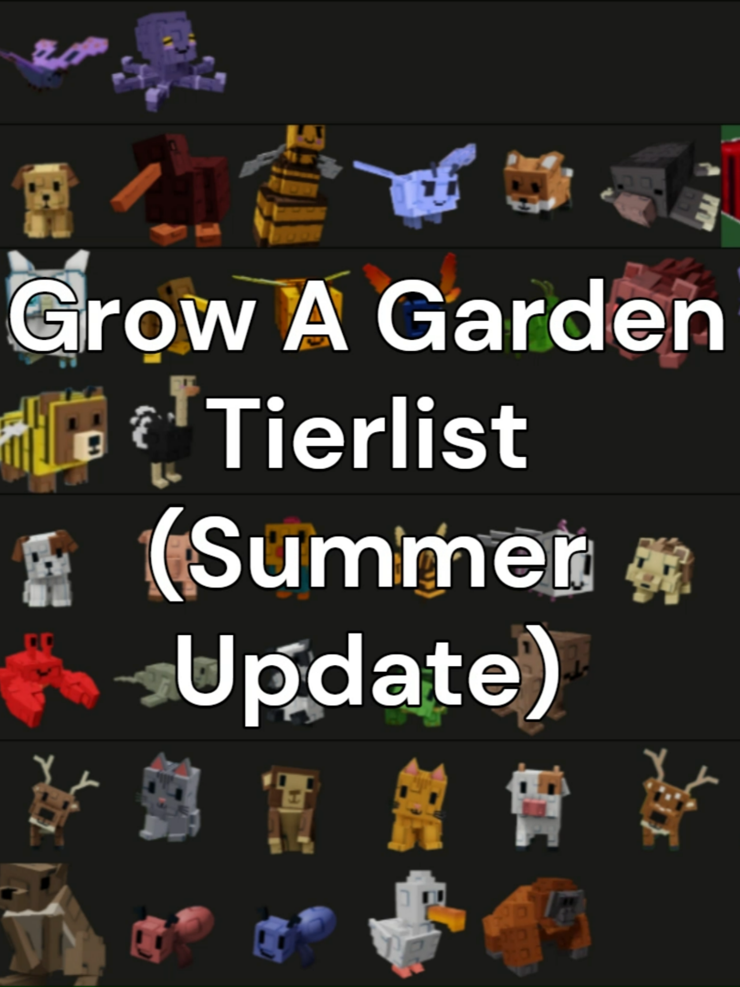Grow A Garden Pet Tierlist (Summer Update) #gag #gagroblox #growagarden #growagardenroblox #roblox #robloxfyp #fyp