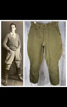 1910s Jodhpur Rider  Pants🚲 #Vintageclothing #vintageshop #Vintagelover  #Vintageseller #Buyvintage  #Vintagewear  #edwardian  #vintagepants #vintageboutique #antiqueshopping #historicalfashion #rarevintage #vintageglam #1920sfashion #antiqueclothing #1910s #uniquevintage #Vintageclothingstore #30sfashion #jazzage #antiquetrousers  #vintagesuit #vintagemen #Vintagecostume #Edwardian #1910sdress  #1900sstyle #Vintageclothingsale #Wartimefashion #Vintageclothesshop #vintage4sale