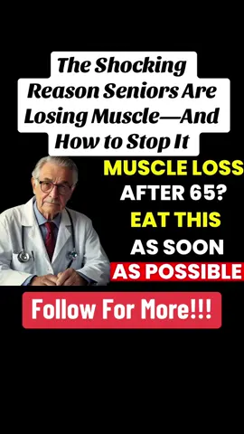 The Shocking Reason Seniors Are Losing Muscle—And How to Stop It 💥 The SHOCKING reason seniors over 50 are losing muscle faster than ever—and how YOU can fight back starting today! 💪 As we age, something surprising starts happening in our bodies—we lose muscle mass rapidly, often without even noticing. But what if I told you it’s not just “getting old”? 😳 The real culprit? Sarcopenia—a silent condition that affects nearly 30% of people over age 60 and up to 50% by age 80! And no, it's NOT just about being inactive. Hormones, diet, and even inflammation play a huge role! 😱 👉 The good news? You CAN reverse or slow this process down dramatically with just a few simple steps: ✅ Eat MORE protein—especially leucine-rich foods ✅ Incorporate resistance training (yes, even bodyweight is powerful!) ✅ Avoid prolonged inactivity—movement is medicine! ✅ Consider supplementing with vitamin D, creatine, or omega-3s (talk to your doc!) ✅ Prioritize sleep and lower chronic inflammation 🔥 Don't let aging steal your strength, independence, or energy. Reclaim control with the right lifestyle changes—starting TODAY. ➡️ Tag someone who NEEDS to see this! 📲 Follow for daily tips on healthy aging, fitness over 50, and staying strong for life! ✅ Suggested Hashtags for TikTok (SEO-Optimized): #MuscleLoss #Sarcopenia #AgingStrong #Over50Fitness #SeniorFitness #HealthyAging #LongevityTips #Over60Wellness #BuildMuscleAfter50 #FitnessForSeniors #PreventMuscleLoss #StrengthTrainingOver50 #Over60Health #FightSarcopenia #StayStrongSeniors #ProteinForSeniors #MuscleHealth #AntiAgingTips #TikTokHealthTips