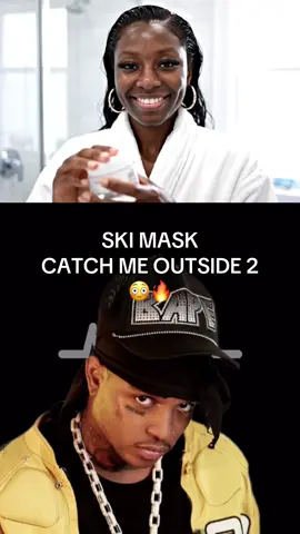 SKI MASK CATCH ME OUTSIDE 2 😳🔥 STREAMER REACTION #skimasktheslumpgod #skimask #newmusic #rapmusic #reavtionvids #reaction #funny #fyp 