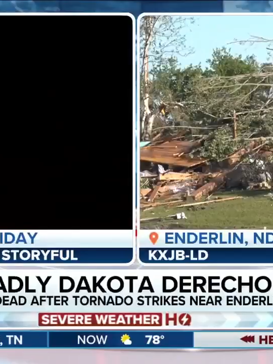 A powerful derecho tore across North Dakota at the end of last week spawning destructive winds and intense tornadoes that left at least three people dead. FOX Weather Correspondent Robert Ray was in Enderlin, North Dakota, on Sunday with the latest on recovery efforts as storms rumbled off in the distance.