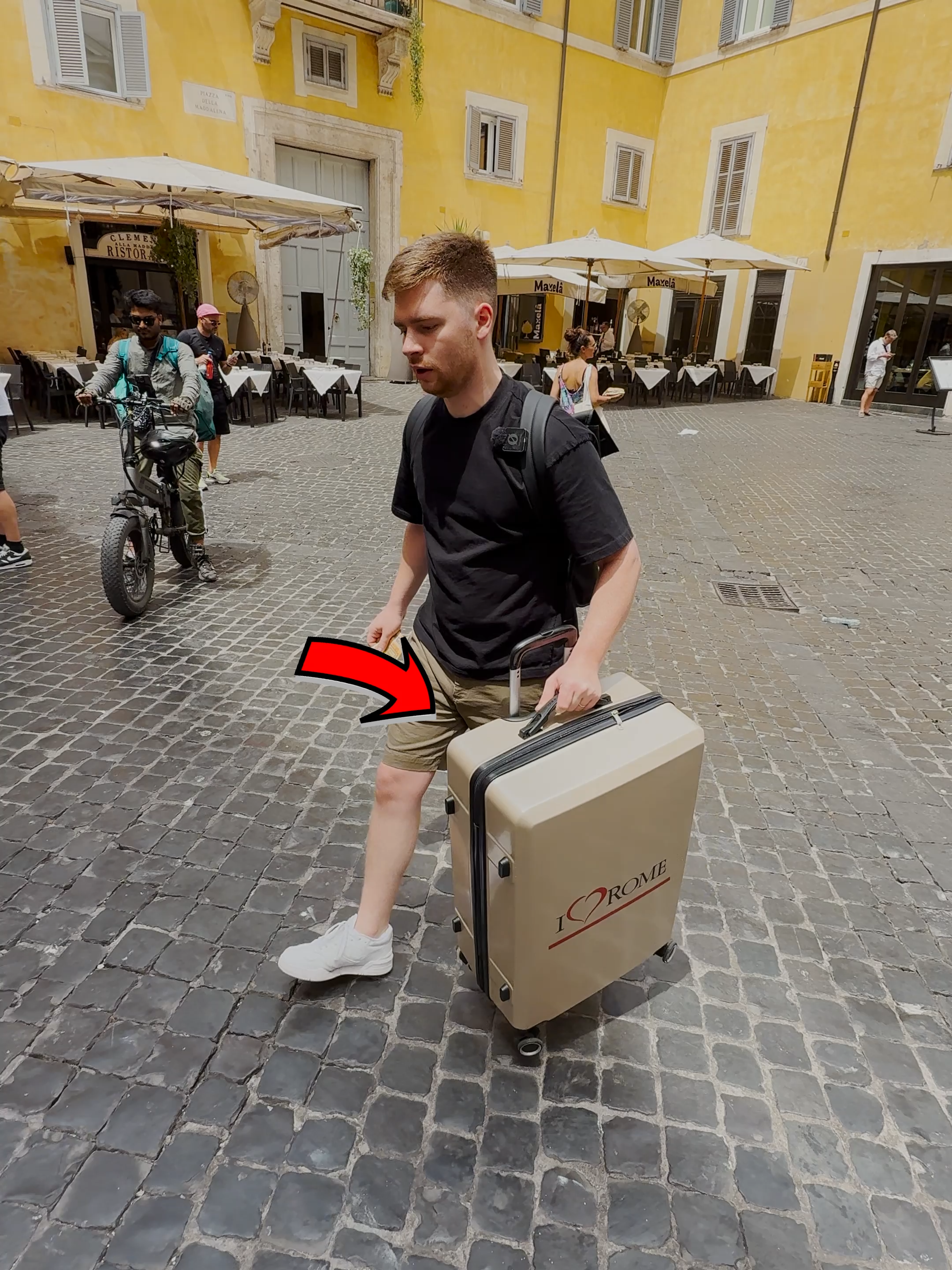 Street Artist in Rome Upgrades my Suitcase #streetart #upgrade #graffiti #DIY #streetartist #graffitiart #art #craft #mrspray